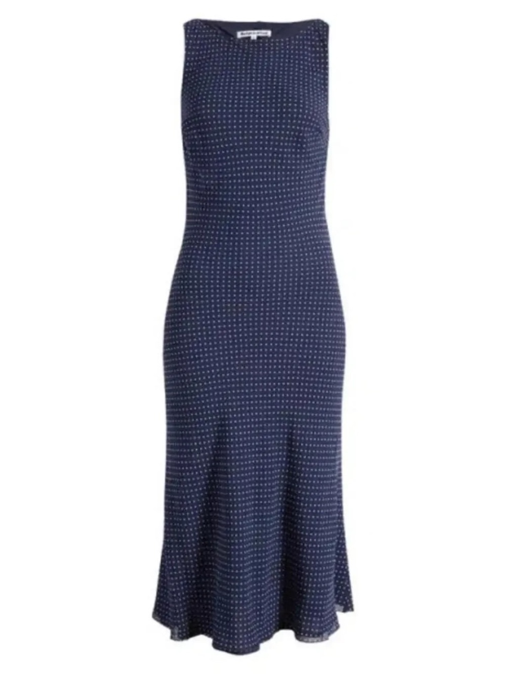REFORMATION Topanga Sleeveless Chiffon Dress In Button Navy size medium